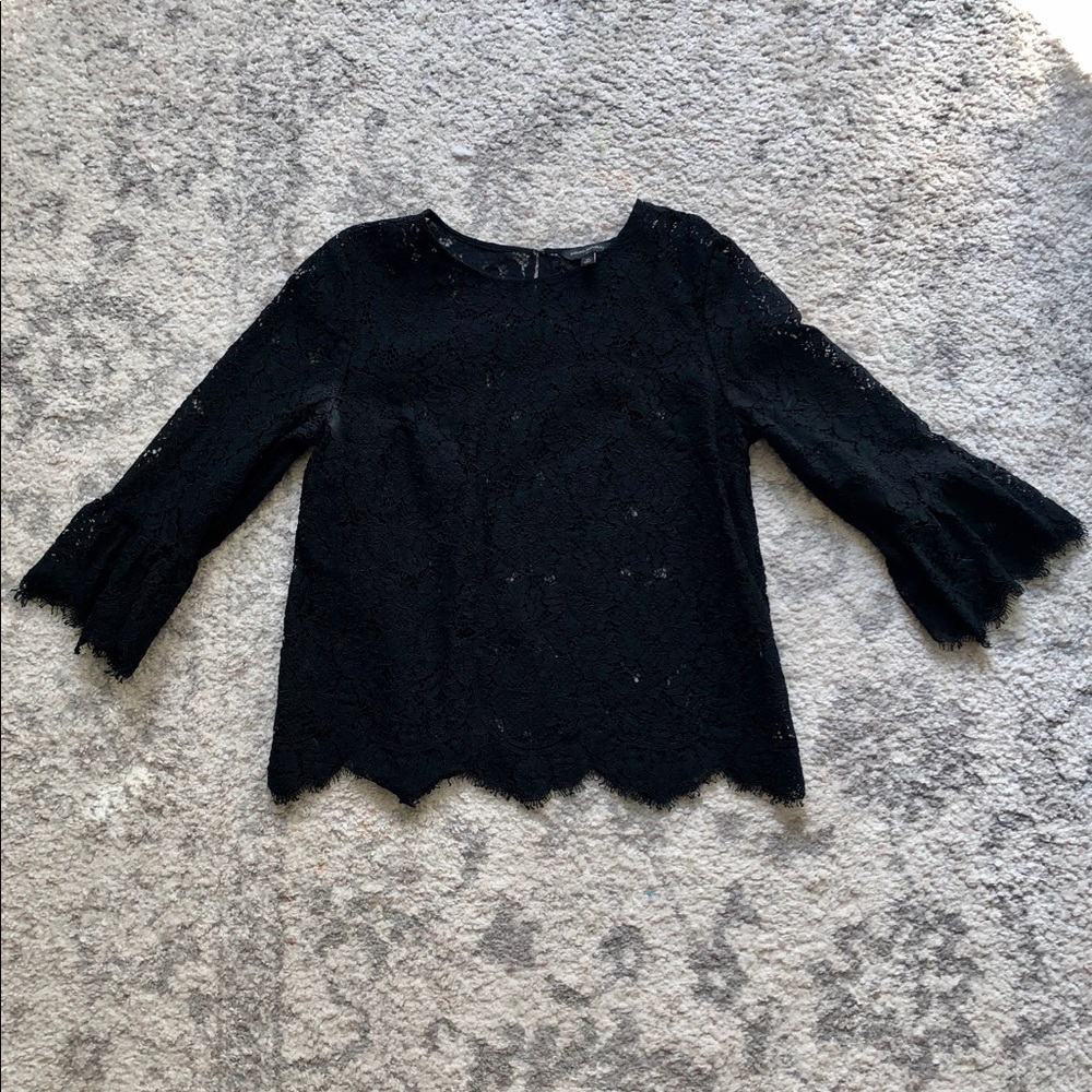 Banana Republic Black Lace Blouse